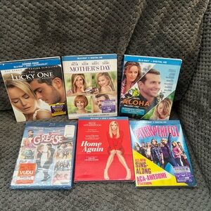 Lot of 6 new sealed Blu-ray movies